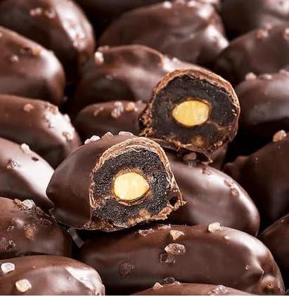 Generic Burj Alham Fostoq Loze Dark Chocolate Dates With Almond Smooth And Delicous Chocolate 1kg