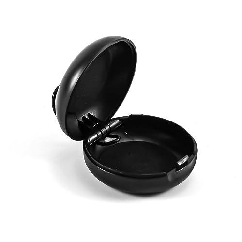 BOXOB Ear Plug Carrying Cases, Potable Mini Storage Case, Ear Plug Organizer Ear Plug Case Small Storage Case for Travel (Black)