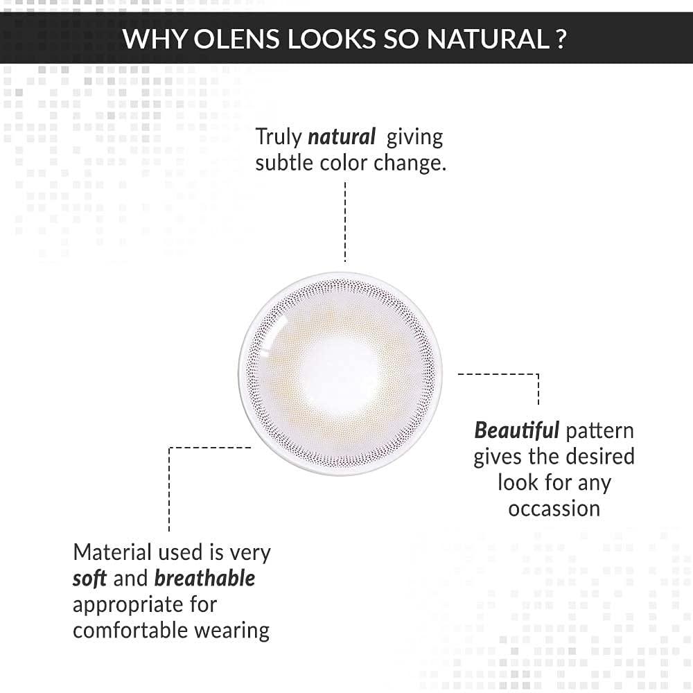 O-LENS O-LENS 1Day Russian Smoky Grey - Coloured Contact Lens (Daily Disposable, -5.00 / 10pcs / Grey), Natural Looking & Comfy Eye Color Lenses