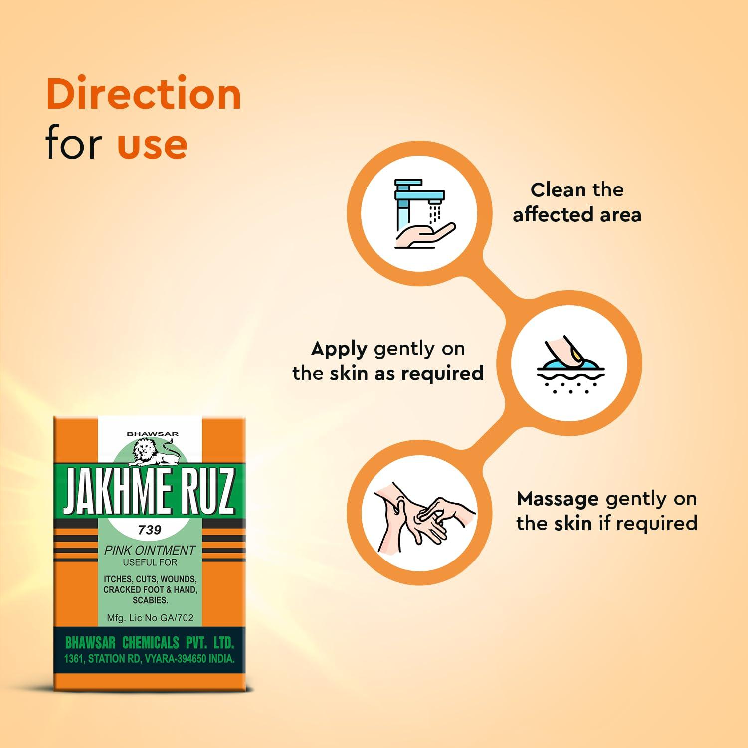 JAKHMERUZ BHAWSAR Jakhmeruz Pink Ointment 40 gm (Pack of 4)