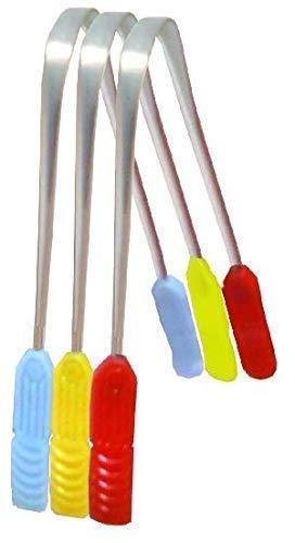Yashvin Yashvin Pack of 5 Pieces Stainless Steel Tongue Cleaners for Fresh People of India for Adult and Children