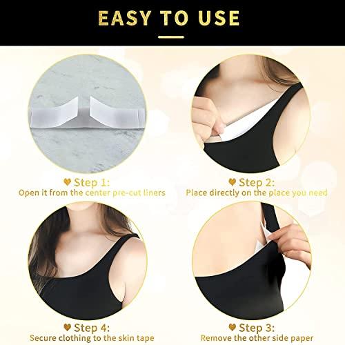 UCRAVO UCRAVO Boob Tape, body tape for women Boobytape for Breast Lift | Brace Lift & Contour of Breasts Sticky Body Tape (72 Febric tape)