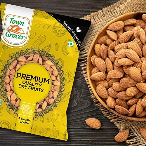 Town Grocer Town Grocer Dry Fruits Combo Pack of 3 - 3kg (1kg each), Premium Nuts, Cashew (W320), Almonds, Raisins