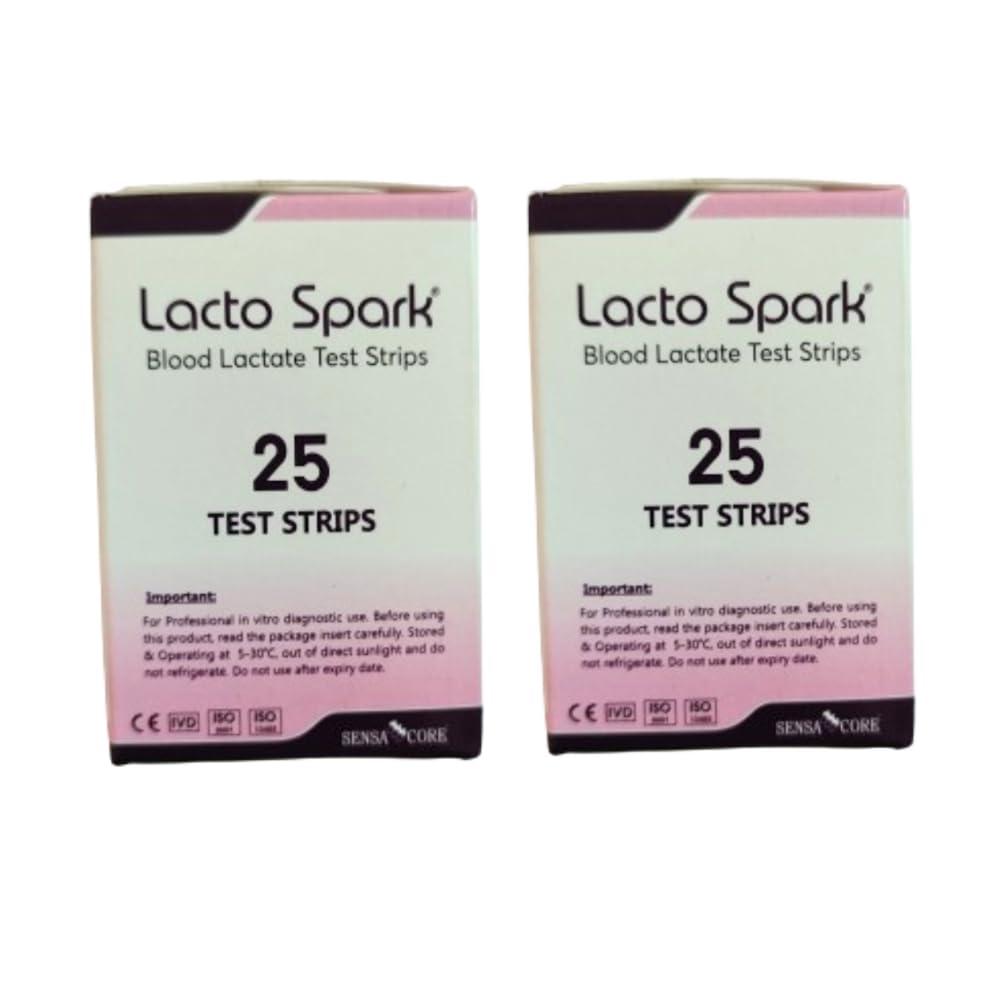 B-Arm B-Arm Lactospark Blood Lactate 50 Test Strips, Lactate Test Strips For Accurate Blood Lactate Tests|Use Only With Lactospark Lactate Meter (Pack Of 50 Strips)