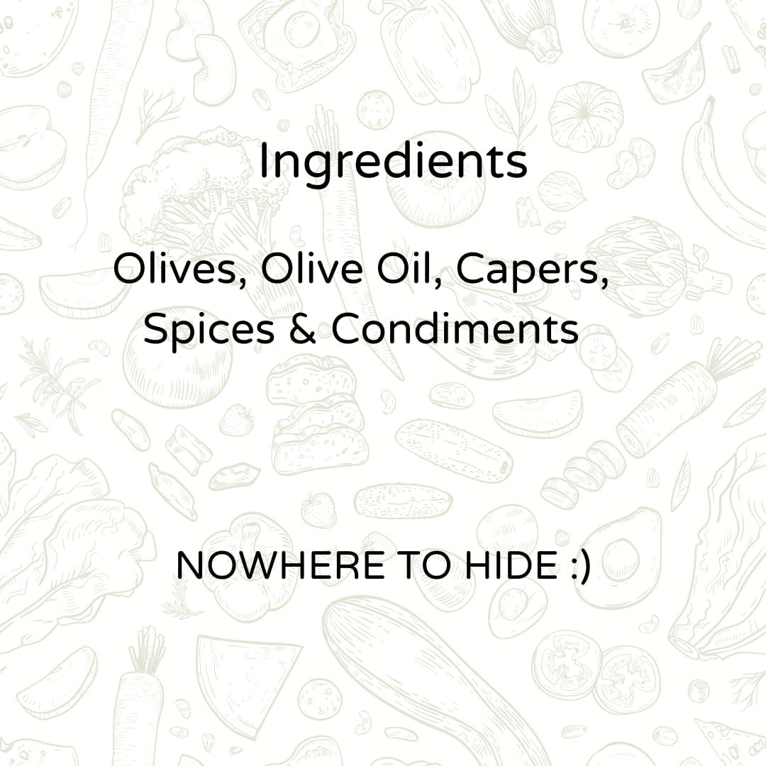 The Gourmet Jar The Gourmet Jar Olive Tapenade for Sandwich and Pasta - Nutty Dip with Kalamata Olives - Gluten Free - Nut Free Spreads - 180 Gm, Pack of 1