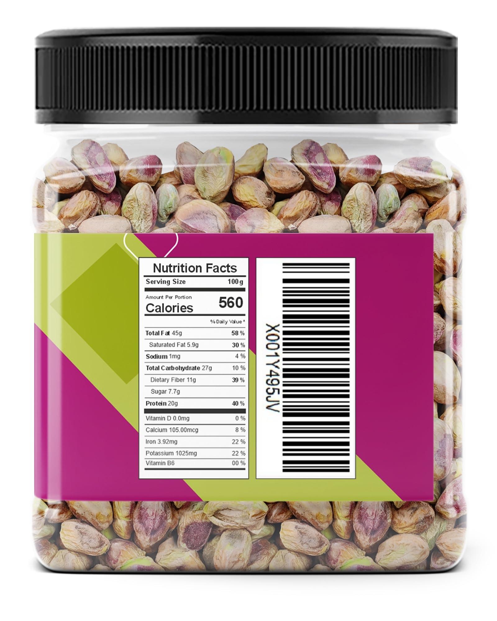 Kitchen Jungle Kitchen Jungle Pistachio Kernals Without Shell | Mota Pista | Bada Pista, Whole (250Gm Jar Pack Of 2)