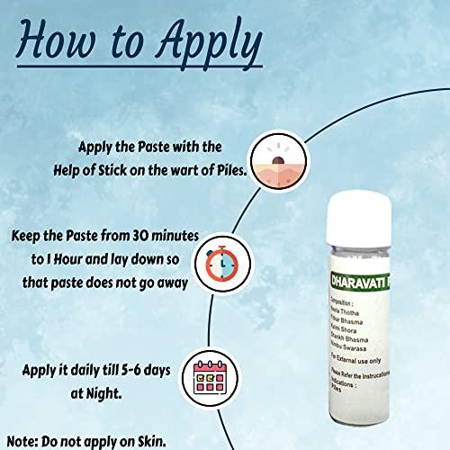 Dharavati Herbs Dharavati Herbs Arsh(Piles) Mole Removal Cream | Paste for removing Mole of Piles | An Ayurvedic Product for Wart of Piles | Pack of 5ml