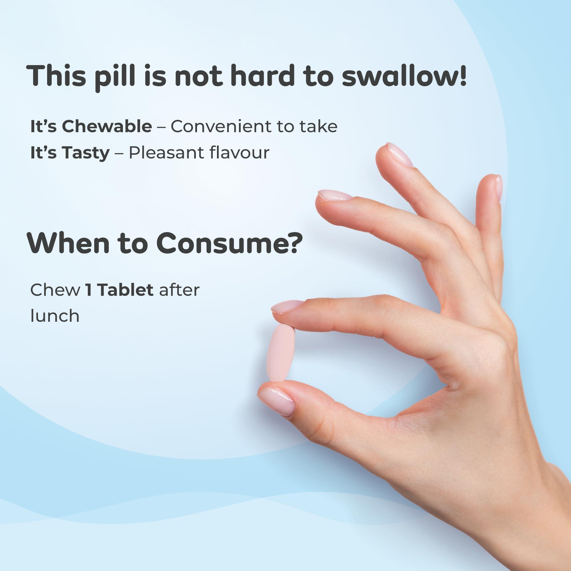 Mylo Mylo Myoinositol Chewable Tablets for PCOS & PCOD (Strip of 10, Pack of 3)| Fights PCOS/PCOD Symptoms | Improves Cognitive Function | Clinically Tested