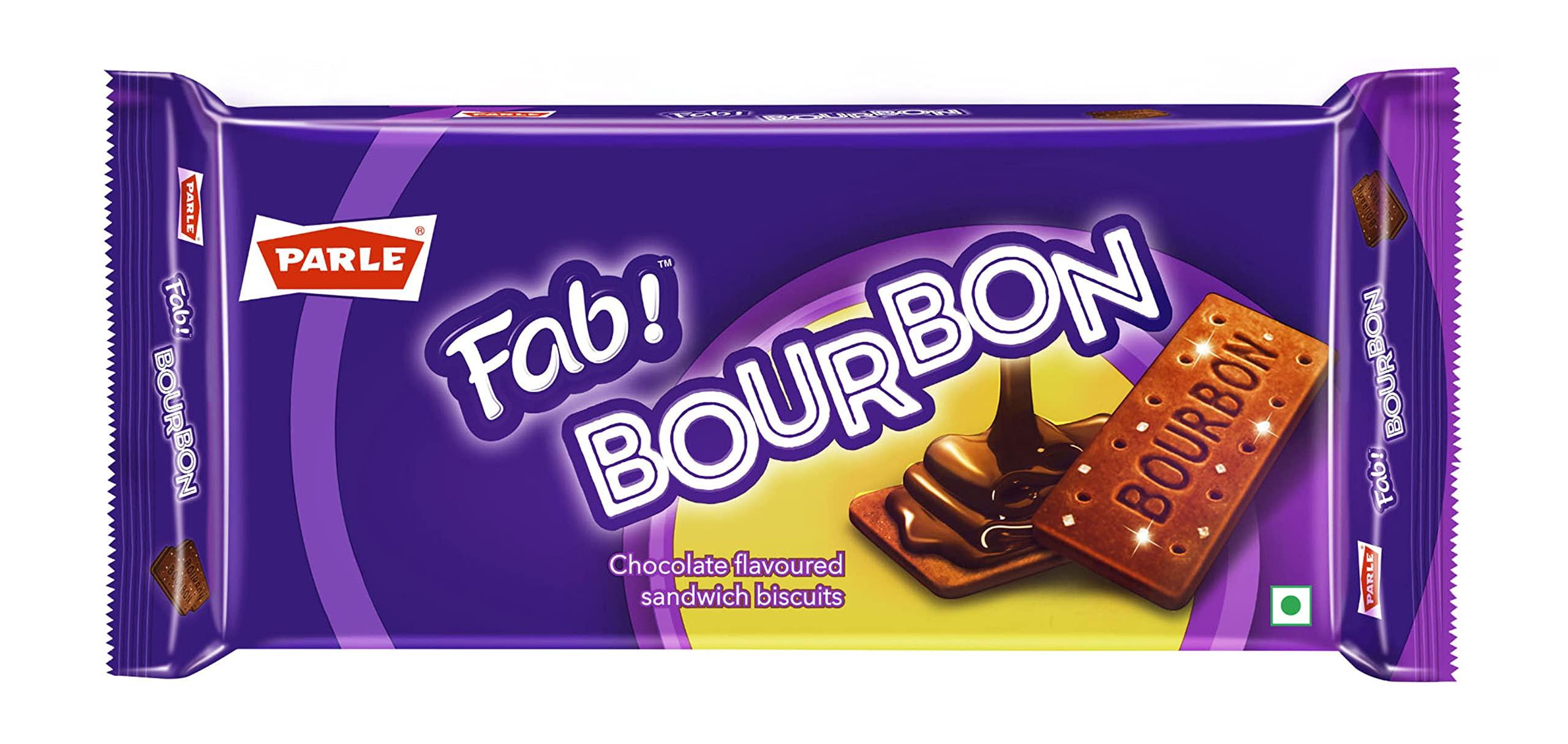 Parle Parle Fab Bourbon 500 Gm, Multicolor, Chocolate
