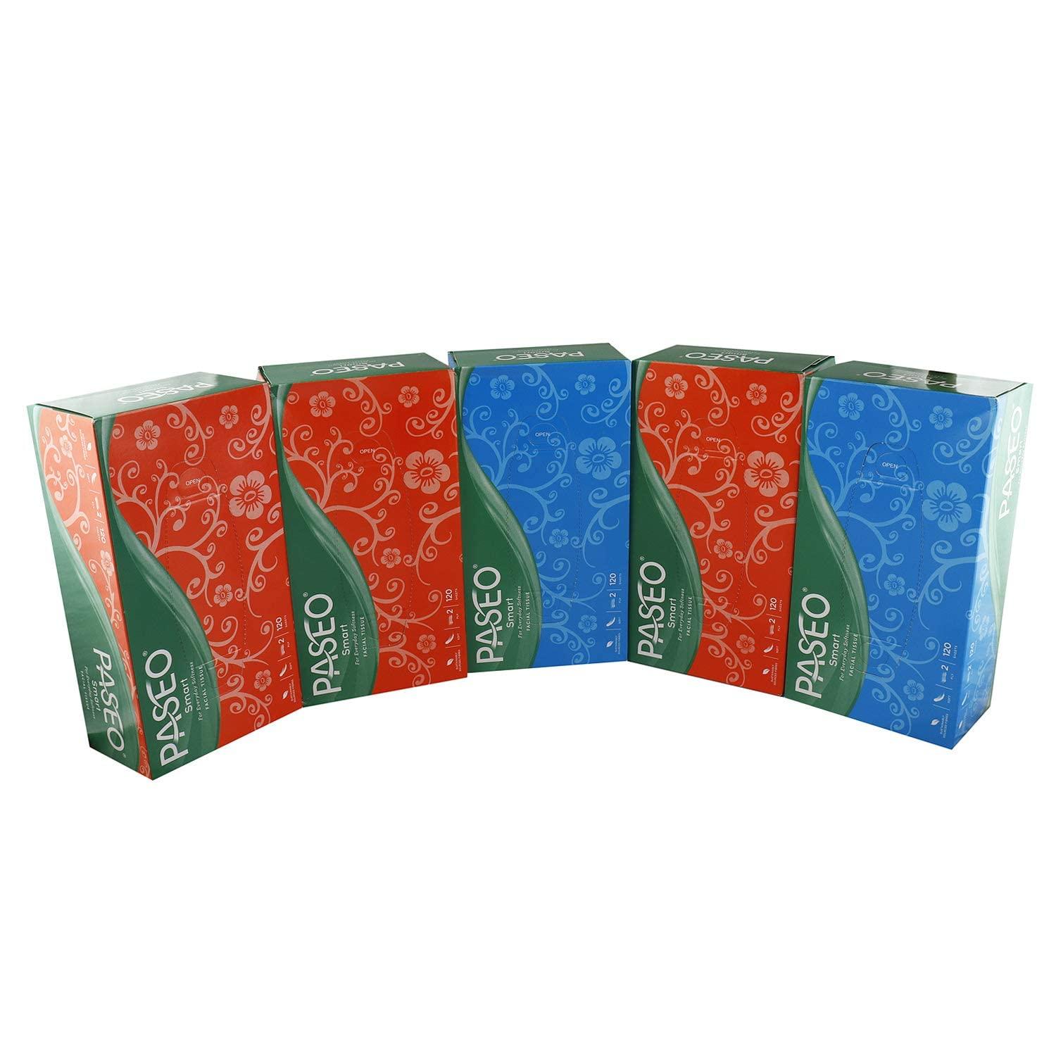 PASEO Paseo Smart for Everyday Softness Travel Pack Facial Tissues 100 Pulls 2 ply 200Sheets (Pack of 1) (30)