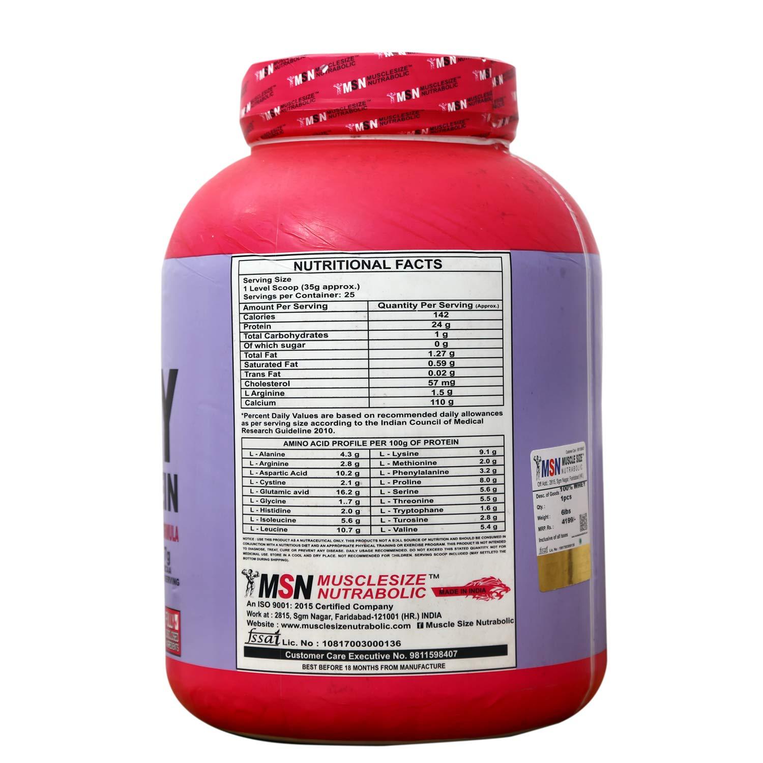 MUSCLE SIZE MUSCLE SIZE Msn Scientifically Advanced Whey Protein Formula (Chocolate)