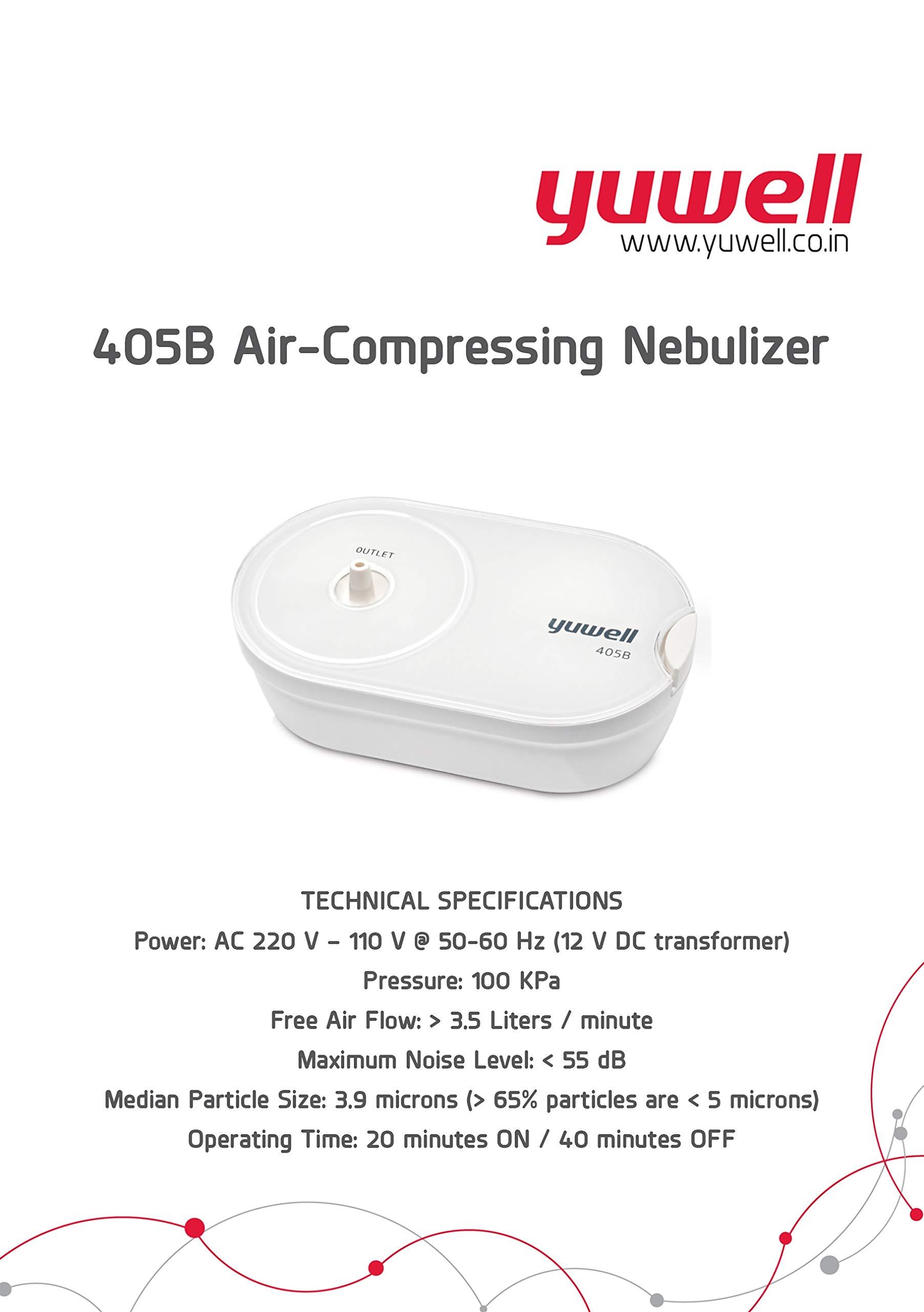 yuwell Yuwell 405B Compact Compressor Nebulizer (White)