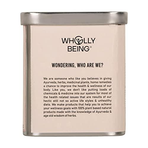 Wholly Being Wholly Being - Detox Kahwa Tea with for skin glow and gut detox with Nutmeg, Sea Buckthorn, Rose Petals, Orange Peels(20 tea bags)
