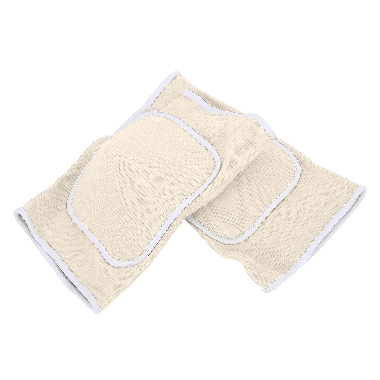 Shanrya Knee Brace, Kneeling Cushion Design Knee Sleeve Skin Friendly for Running(white)