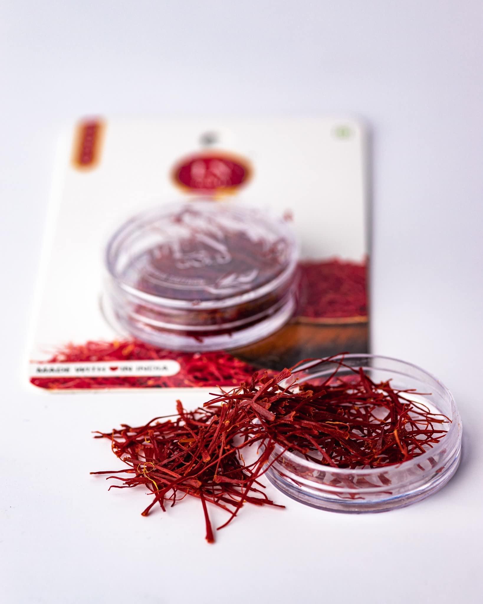 LN Gold LN Gold Saffron 20 x 0.5gm - Saffron/Kesar/Kesari, Keshar, Saffron Flakes, Kesar Long Threads | Whole Spice and Herb | Best Saffron|Pure Saffron anti-inflammatory, immune-boosting, cures thyroid, antioxidant-rich and improves PMS symptoms. Regularis