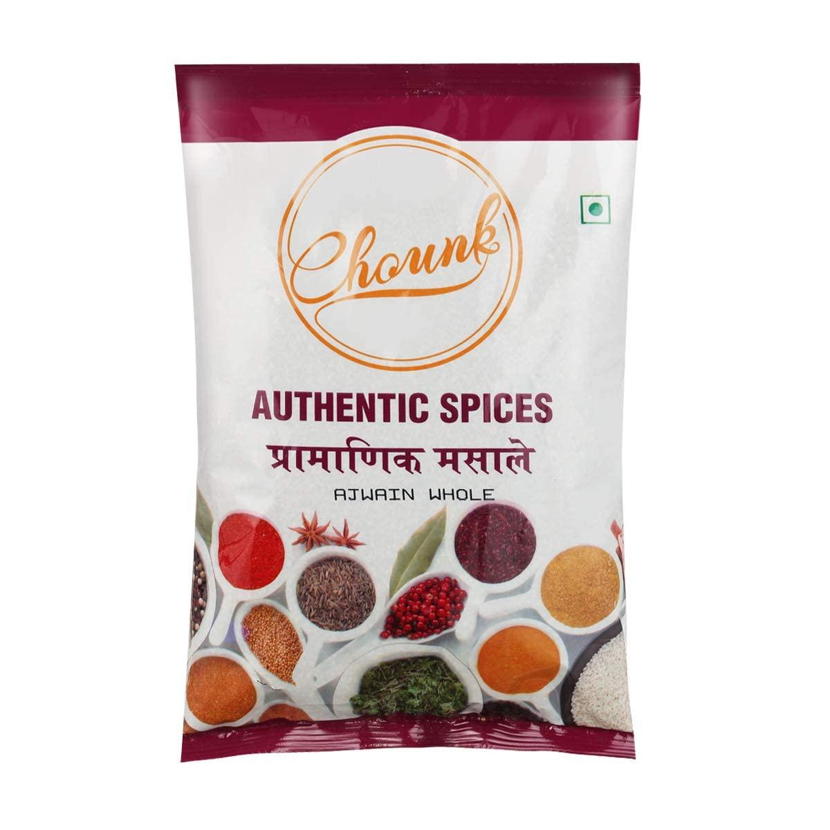 Chounk Chounk Ajwain Seeds/Carom Seeds/Fresh Ajwan/ - 200g (2 X 100g) | Ajowan | Rich & Strong Flavour | Used in Cooking | Vaamu Seeds