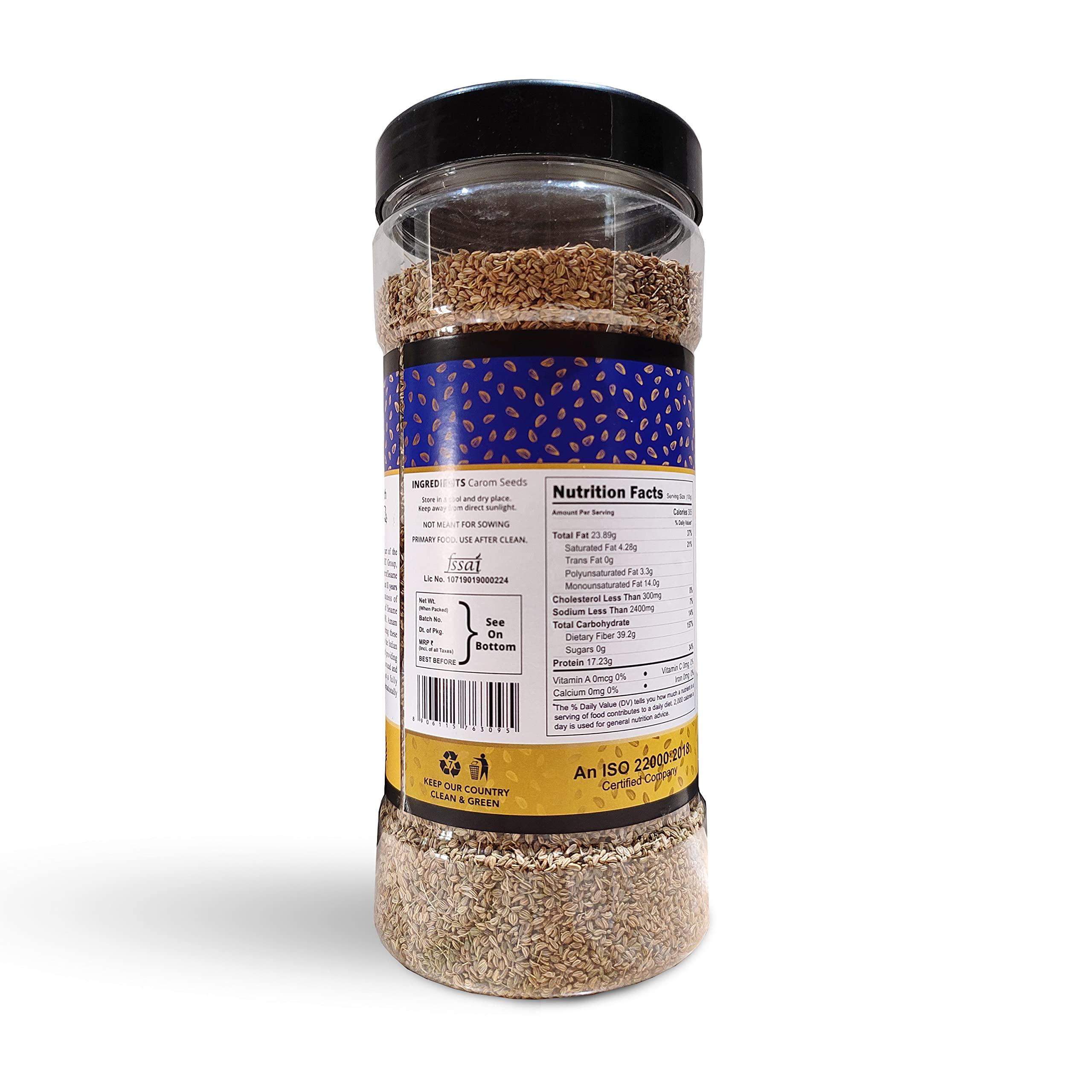 ANNAM ANNAM Natural Premium Carom Seeds | Ajwain |omam | Whole Ajwain Seeds | Ajmo - 400gm