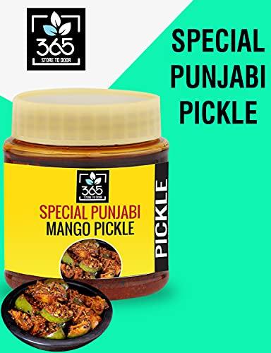 365 STORE TO DOOR 365 STORE TO DOOR Punjabi Mango Pickle, 250g | Masaledar Aam Ka Achaar | Homemade Taste & Pure Natural Healthy Ingredients | Traditional Punjabi Flavor | Ready to Eat