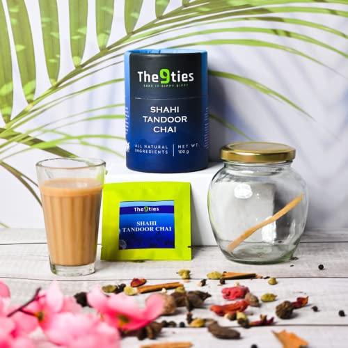 The9ties The9ties Shahi Tandoor Chai Garden Fresh CTC Black Tea Rich Flavour Dessert Tea Delicious & Healthy Tea With Natural Ingredients (100g)