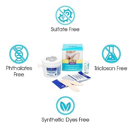 SURGI WAX Surgi-Wax Brazilian Waxing Kit For Private Parts, 4-Ounce Boxes (Pack Of 3)