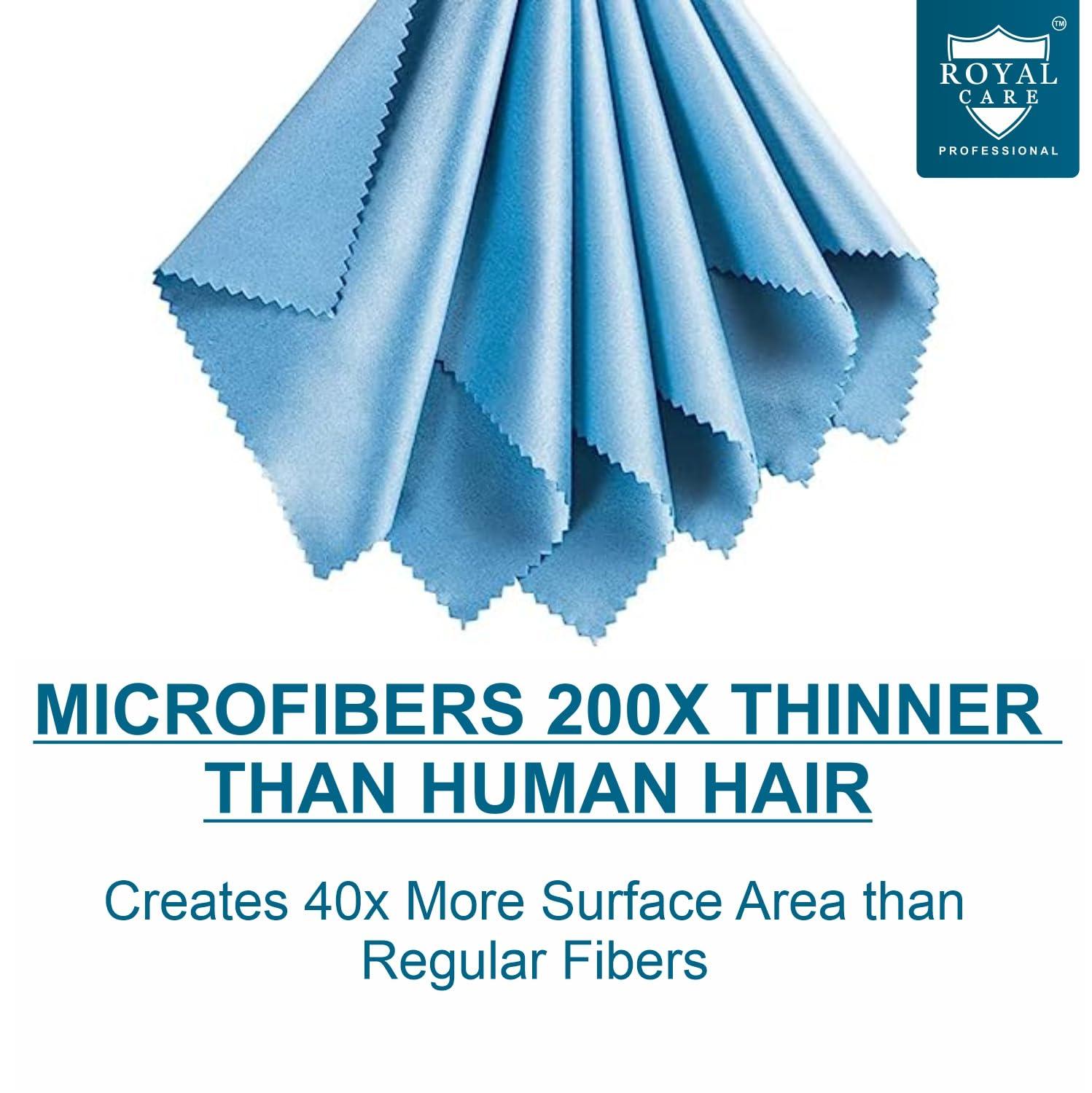 ROYAL CARE PROFESSIONAL Royal Care Lens Cleaner Spray 100 ML Pack Kit Professional Lens Cleaner Spray with Microfiber Cloths Best for Eyeglasses, Cameras, and Lenses - Safely Cleans Fingerprints, Dust, Oil (Pack of 6)