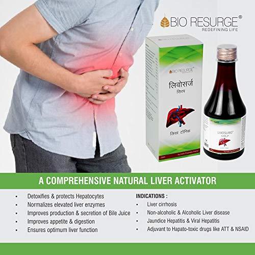 BIO RESURGE LIFE Bio Resurge Liver Detox Milk Thristle syrup for men & Women | Liver Support Ayurvedic Medicine | Fatty liver (Syrup)