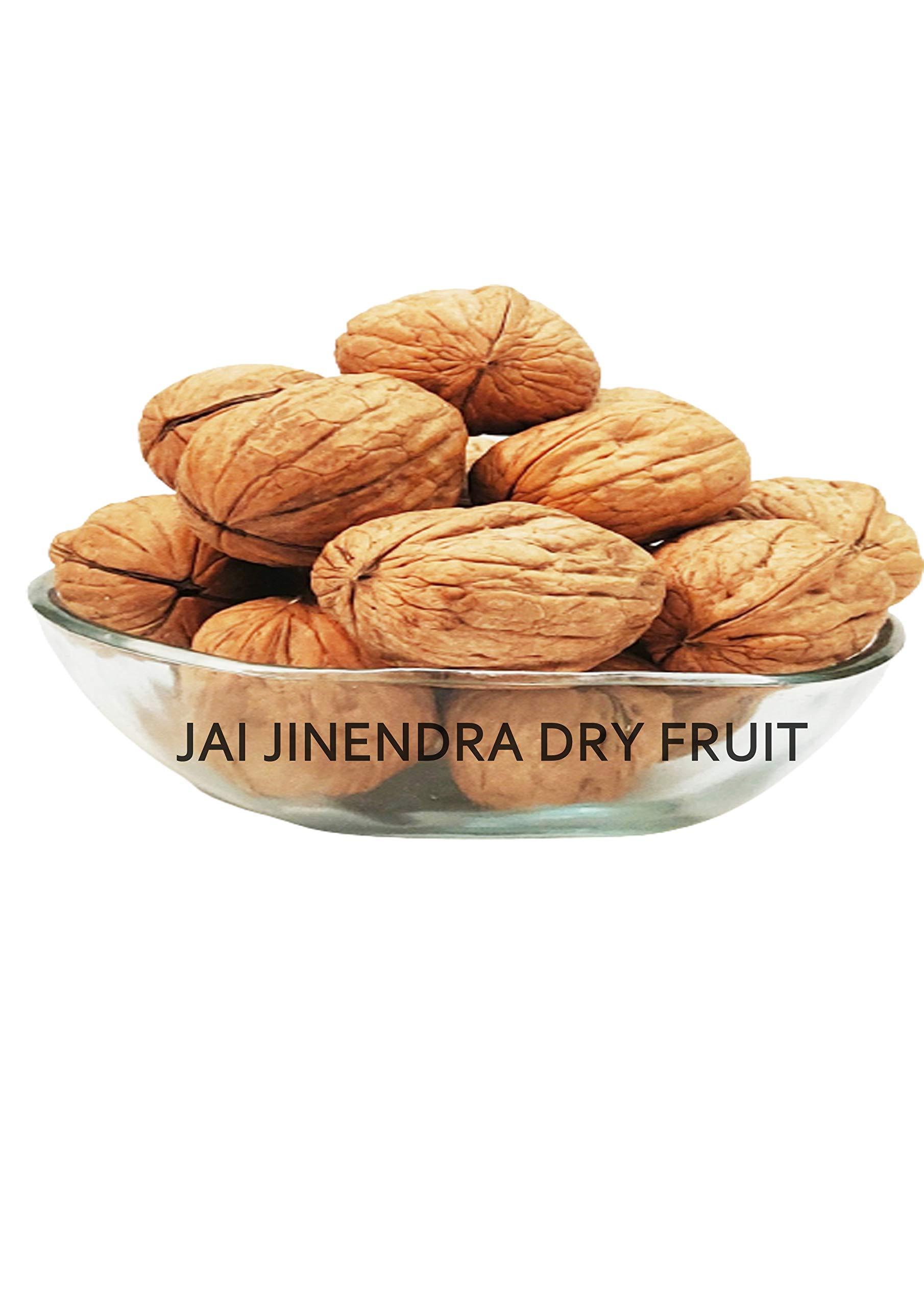 jai jinendra Jai Jinendra Dry Fruit Walnuts | Akhrot Sabut |1 Grade - Big Size |100% Natural and Pure | Pack Of- 400 gm Pure Without Shell Walnut Kernels | Akhrot Giri Dry Fruit| Perfect for snacking | Brain Food | Raw Akhroth Giri|