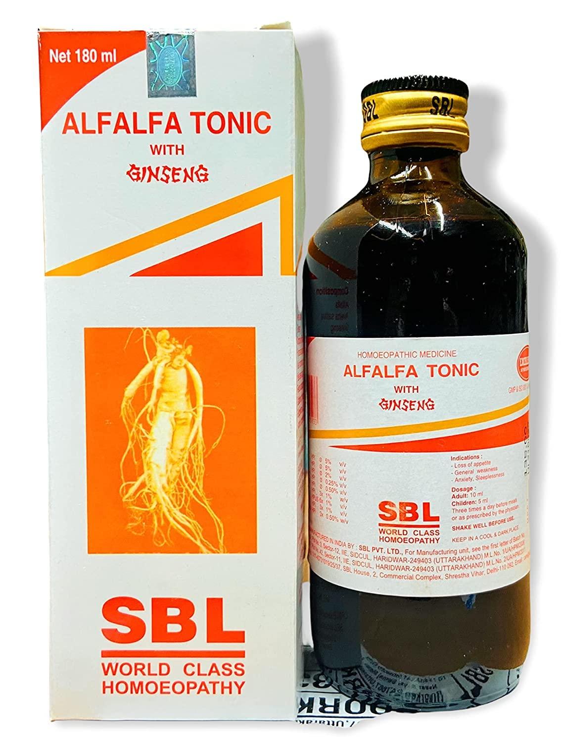 SBL SBL's Alfalfa Tonic with Ginseng - 180 ML |Pack Of 1|