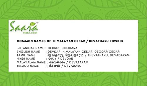 SAARA SAARA Deodar Wood Powder | Cedrus Deodara Powder | Himalayan Cedar Wood | Devadaru Wood Cedar Tree Powder 350g