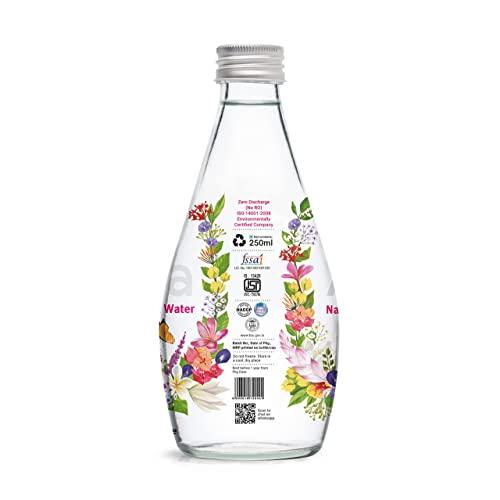 AAVA Aava Natural Mineral Water 250 ml Glass Bottle (Naturally Alkaline ; Origin Aravalli Range; pH 8+; Natural Fortified with Calcium and Magnesium) (Pack of 2)