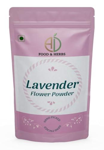 A D FOOD & HERBS A D Food & Herbs Organic Lavender Flower Powder Aromatic Edible for Homemade Lattes, Tea Blends, Bath Salts, Gifts, Crafts (200 Gms)