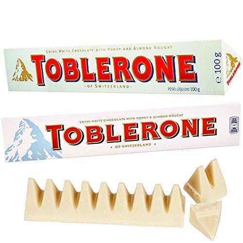 Toblerone Toblerone of Switzerland White Chocolate with Honey and Almond Nougat - 12 Pack, 12 X 100 g