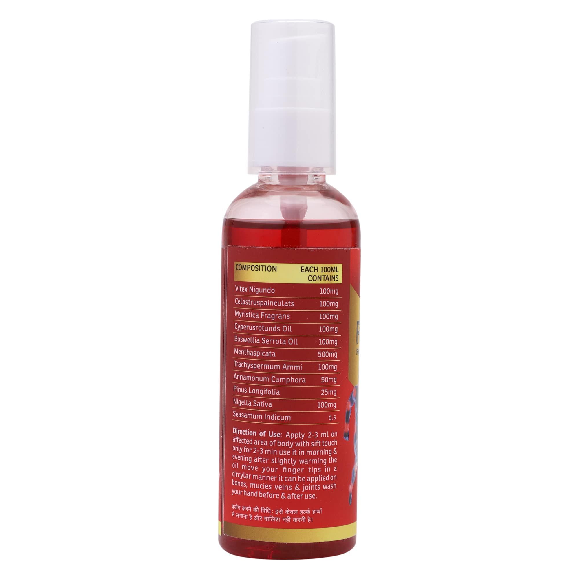 JVON JVON Fasteze Fast Pain Releif Oil an Effective Pain Reliever Useful in Joint Pain.-100 ml.