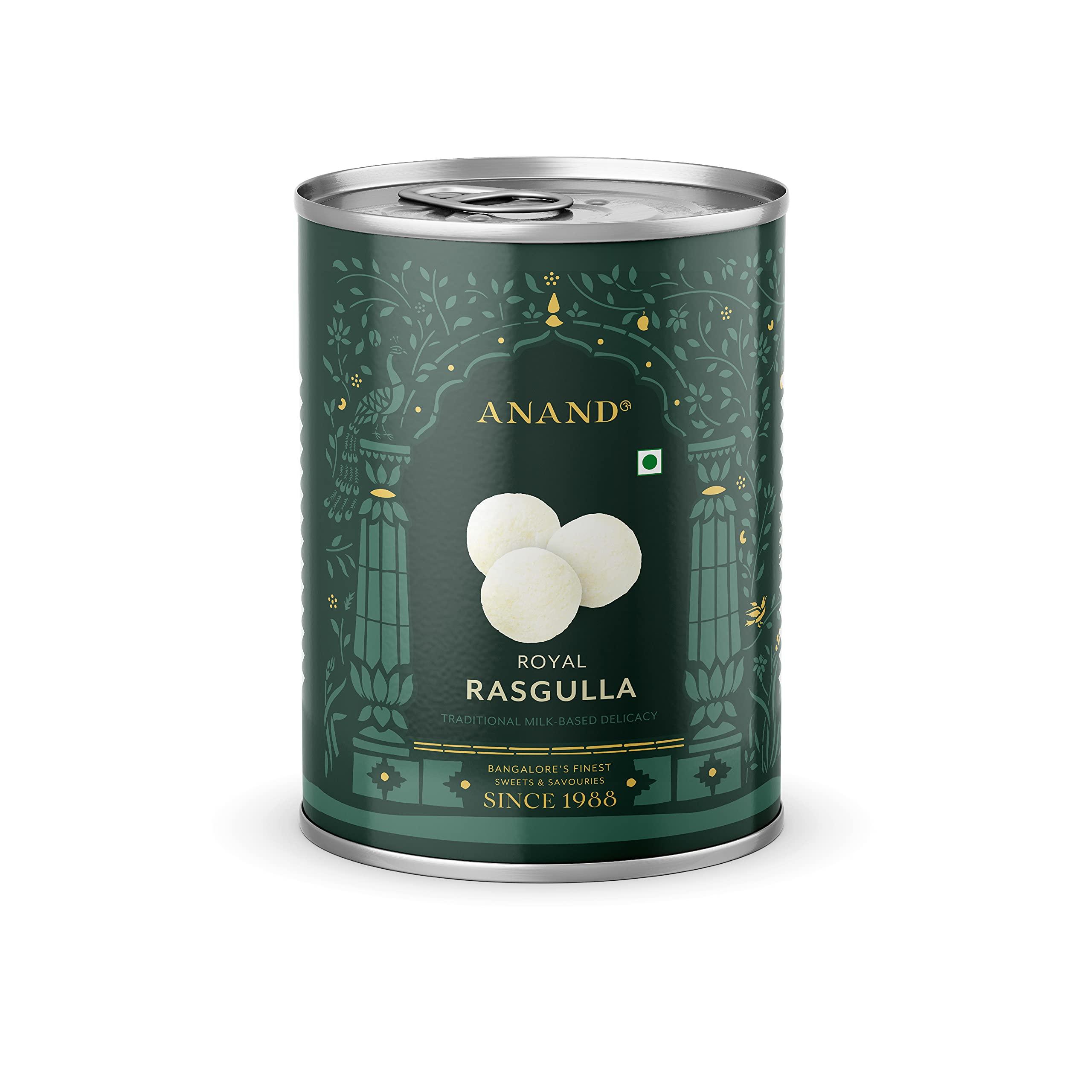 ANAND Anand Royal Rasgulla Tin - Ready to Eat (1000 gram)