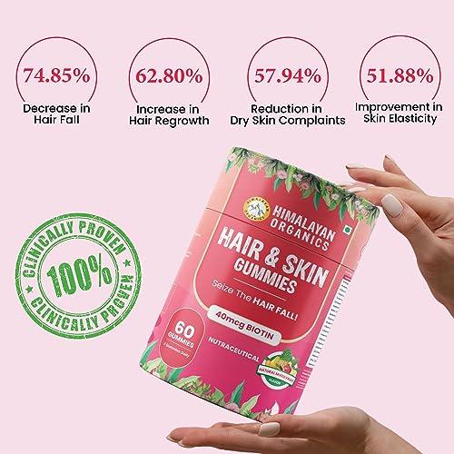 HIMALAYAN ORGANICS Himalayan Organics Biotin - Hair & Skin Gummies For Men and Women - 60 Gummies