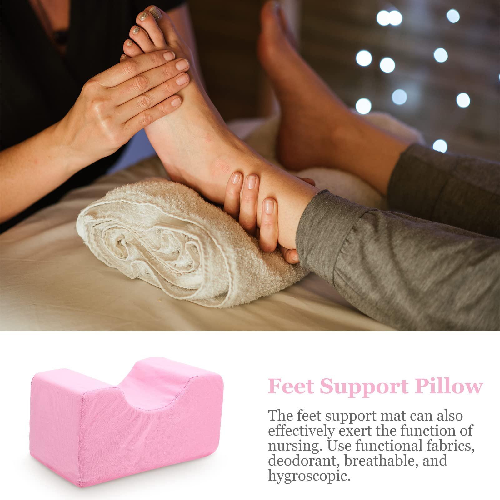 FOMIYES FOMIYES Raised Foot Sponge Pillow Feet Support Cushion Hospital Ankle Support (Pink)