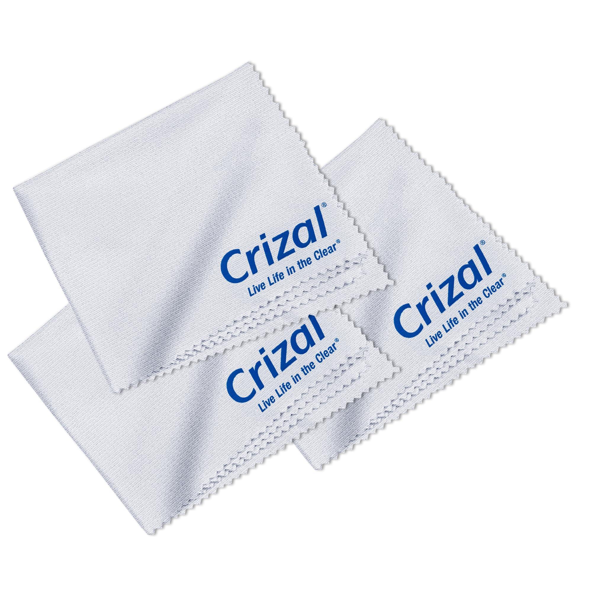 Crizal Crizal Microfiber Cleaning Cloth for Glasses 3 Pack. The Best Microfiber Cleaning Clothes Anti Reflective Coated Lenses and Eyeglasses Lenses.
