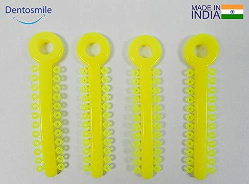 Dentosmile Dentosmile Dental Orthodontics Ligature Ties Light Force(Latex Free)1008/Pk In Multi Colours(Yellow)