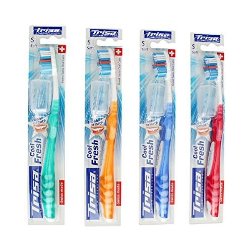 TRISA Trisa Cool Fresh Soft Toothbrush with Hygiene Box (Assorted Color)