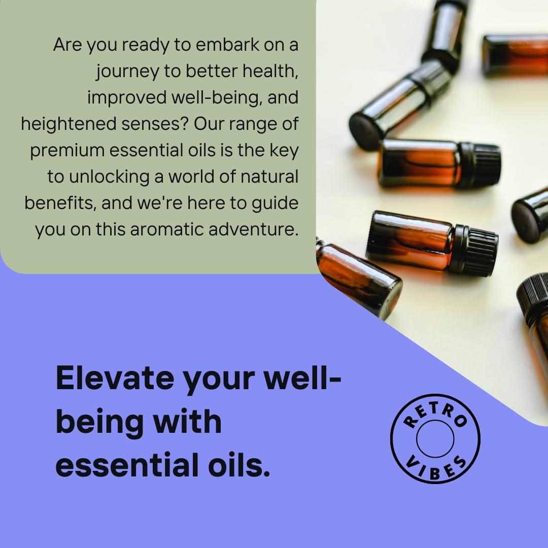 Color Zebra Retro Vibes Jasmine & Lavender Essential Oil Combo | Calming, Soothing & Romantic Aromas for Diffuser, Relaxation & Emotional Wellness | Ideal for Stress Relief & Home Fragrance | 100ml Each