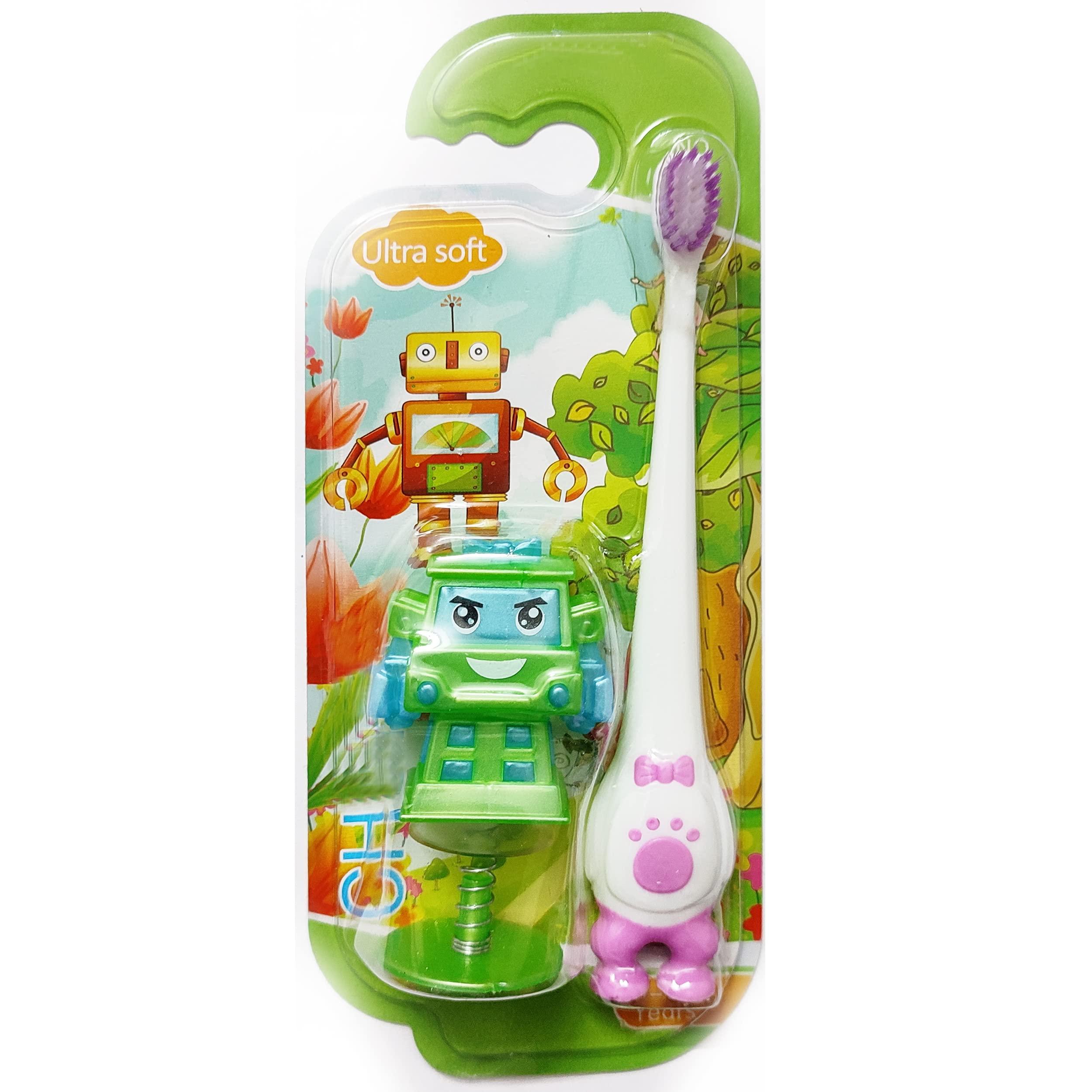 YUNICRON MAX Yunicron Max Kids Soft Bristles Toothbrush with Robot Toy