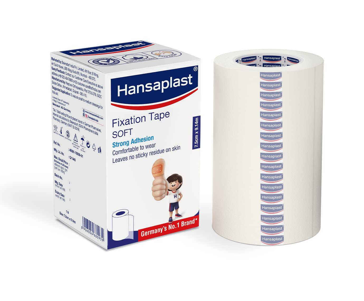 Hansaplast Hansaplast Combo of Hansaplast Lion Plaster + Hansaplast 7.50 cm x9.14m Fixation Tape