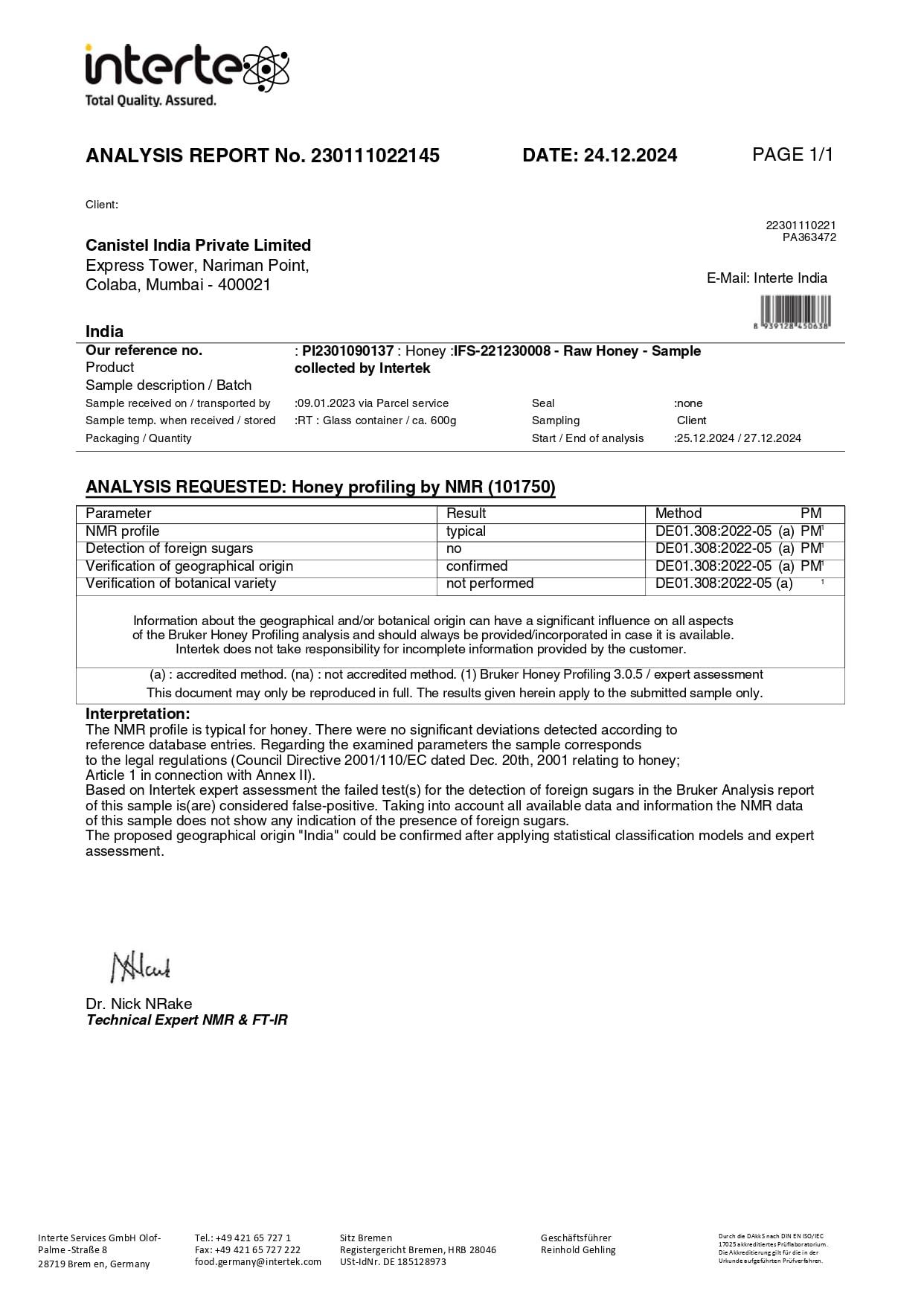 Canistel Canistel Raw Unprocessed Beri Honey | 100% Pure & Natural | Premium, Authentic & Unadultrated | No Added Preservatives | 600 Grams (Glass Jar)