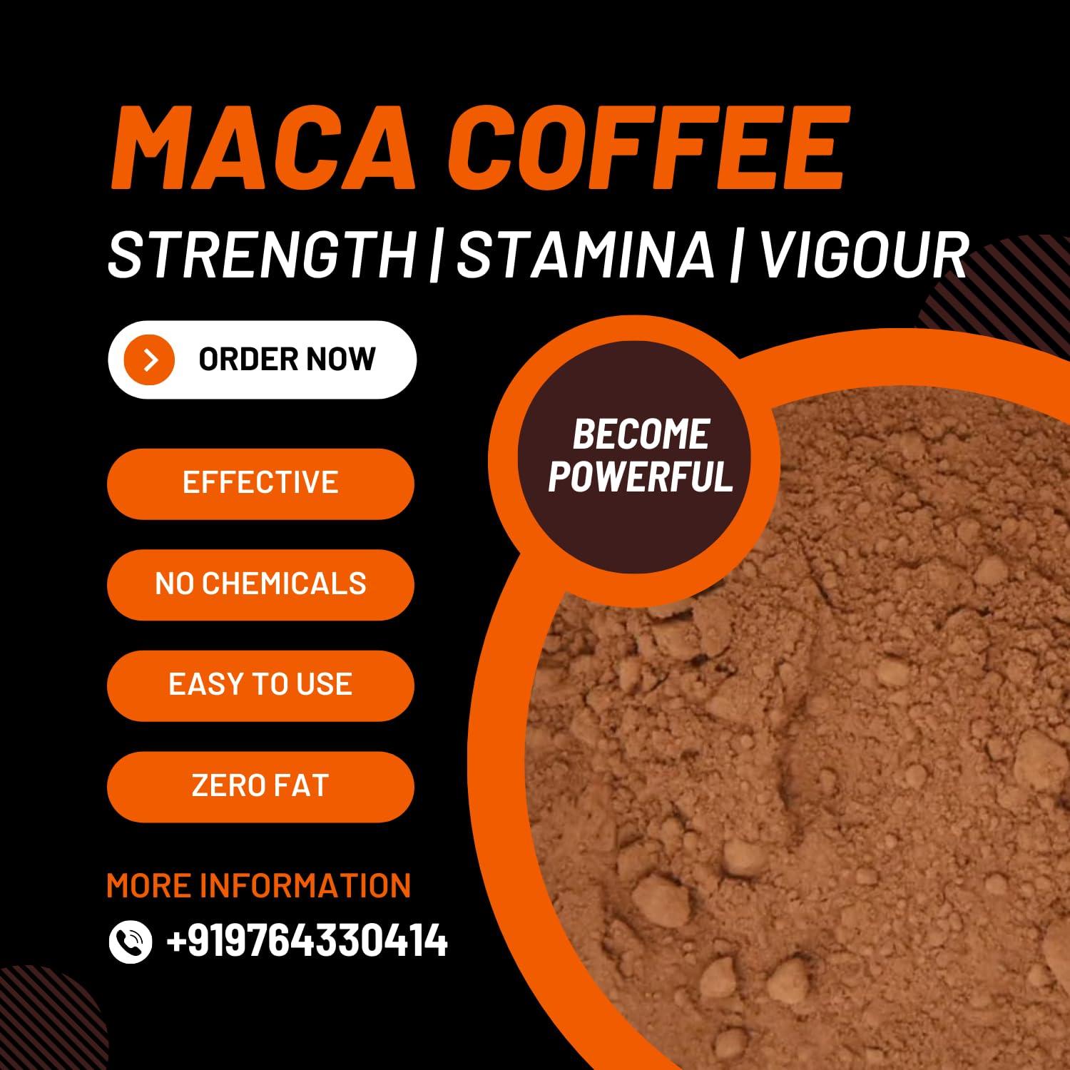 HappyPanda HappyPanda Organic Original Black Maca Root Powder For Men (100 Gm) - Lab Tested & 100% Effective Certified Best Maca Supplement Powder For Muscle Growth, Size And Stamina Use - Use As Maca Coffee For Men