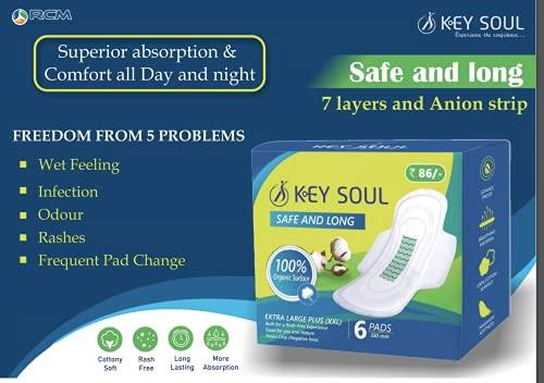 KEY SOUL KEY SOUL SAFE and LONG 6 PADS EXTRA LARGE PLUS