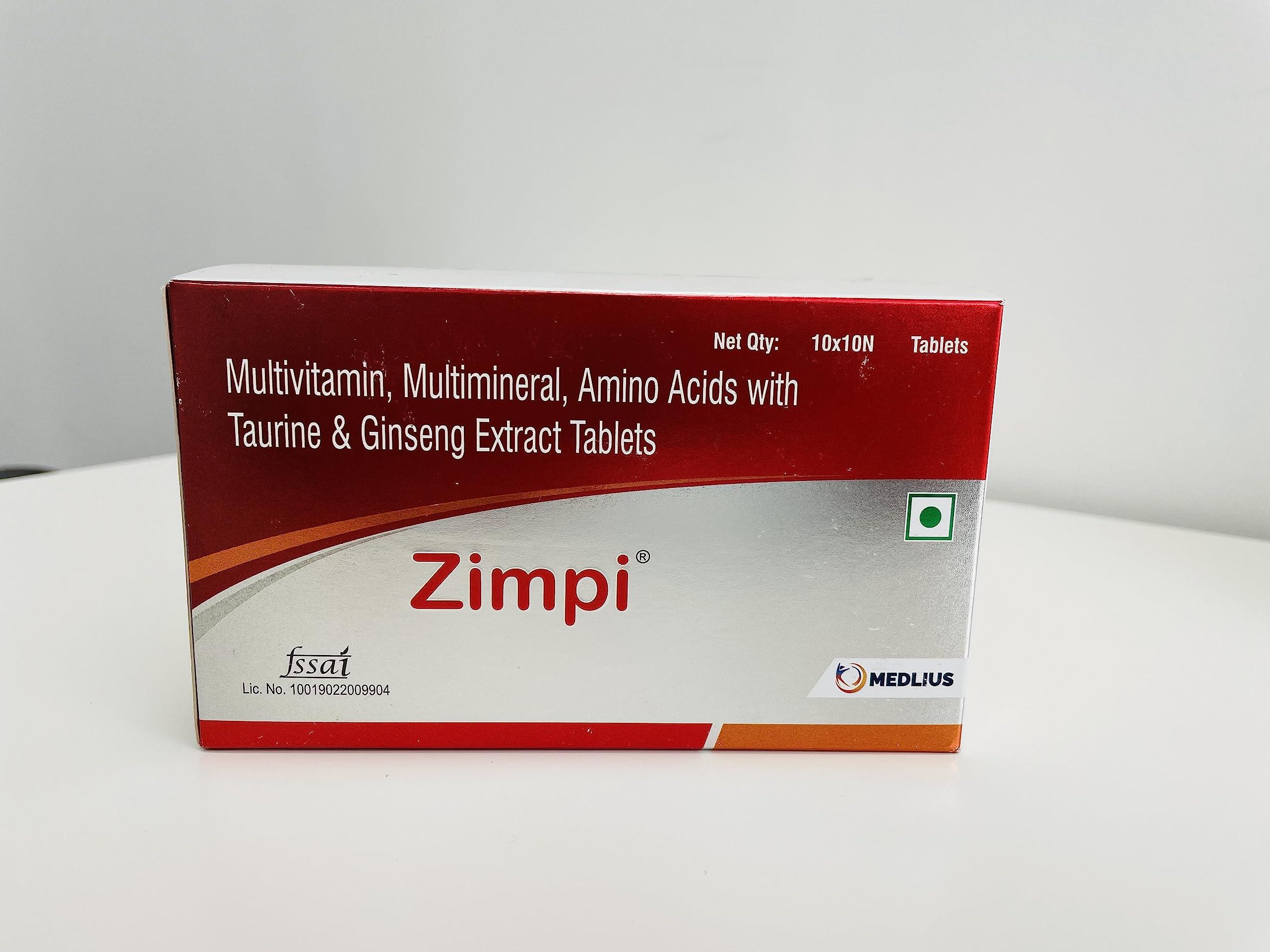 MEDLIUS Zimpi Multivitamin, Dietary Supplement Tablet