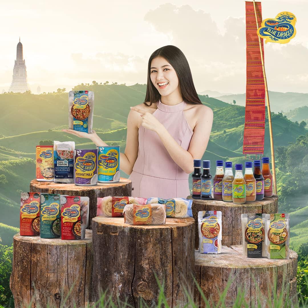 Blue Dragon Blue Dragon Pad Thai Noodles Kit | Vegan | No Preservative & Artificial Colors | Soya, Wheat, Peanuts And Nuts | Pad Thai Noodles Packet - 265g