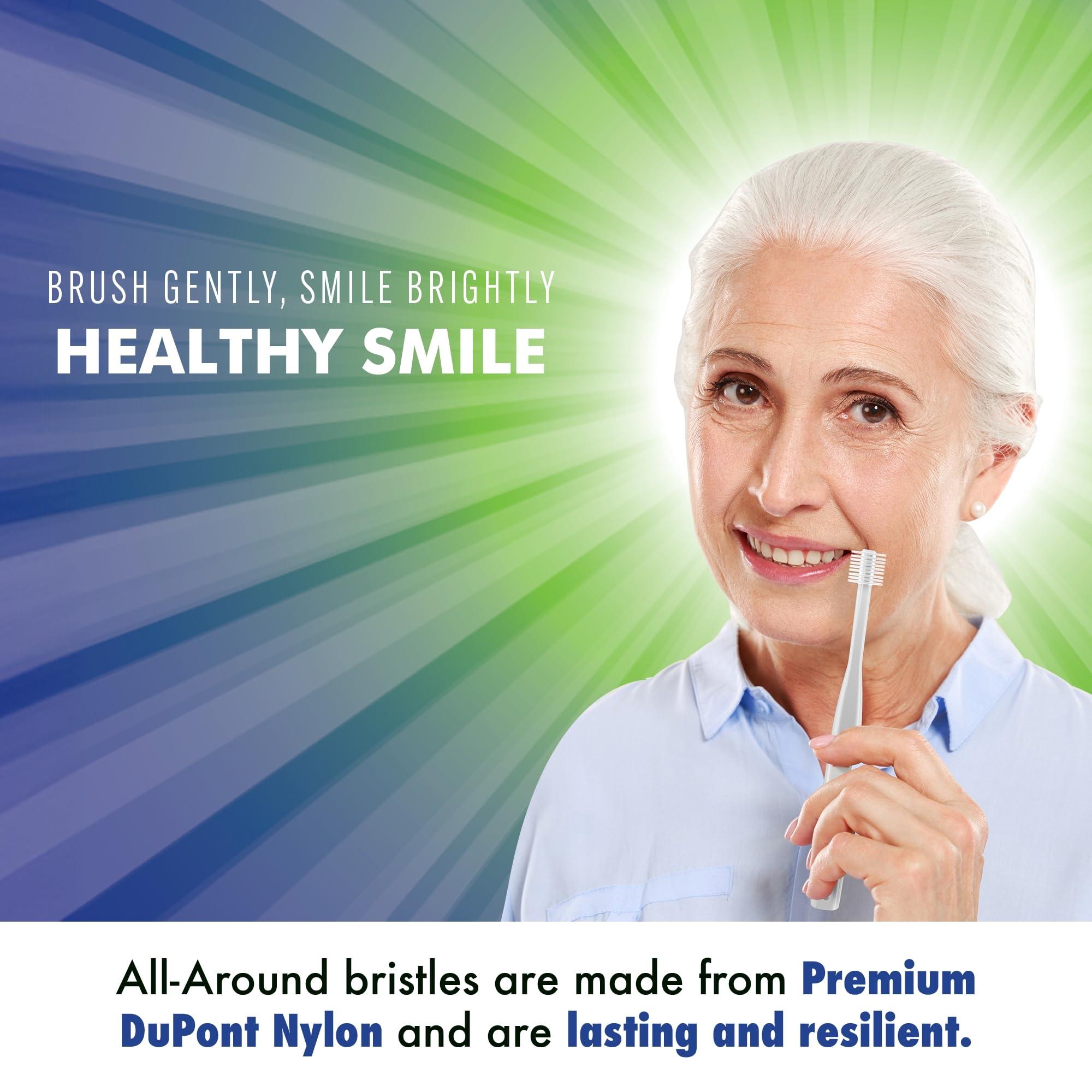 HartFelt 1 Count : HartFelt Sensitive 360 Toothbrush (1 Count)–Great for Diabetics, Seniors, and those with Dry Mouth