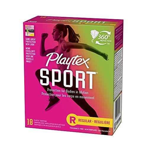 Playtex Playtex Sport Tampons, Unscented Regular Absorbency, 18 Count