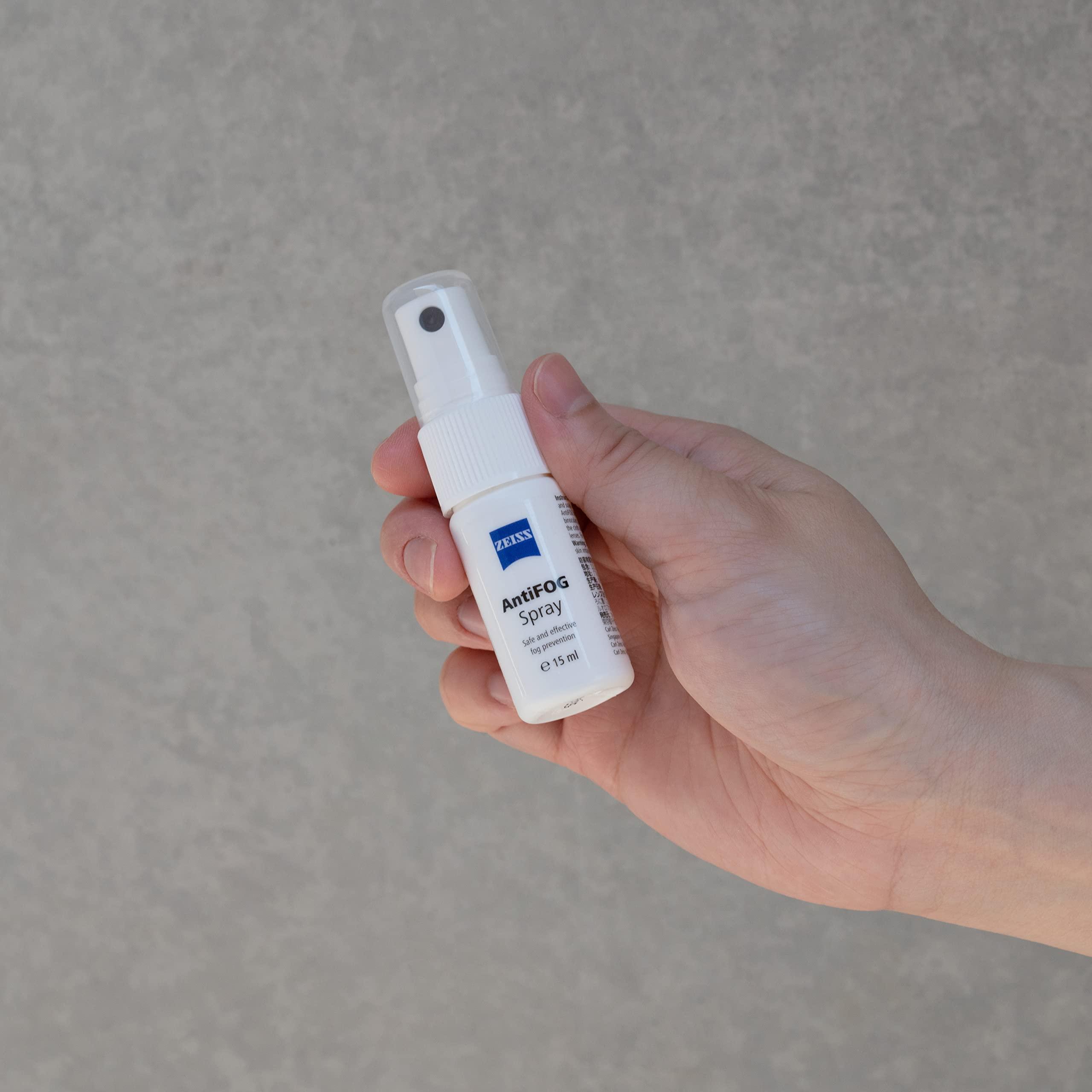 Zeiss ZEISS AntiFOG Kit 30ml - Pack of 1 | Fog-Free Lens for up tp 72 hours | Ideal for Spectacles, Eyeglasses, Sunglasses, Camera Lenses, Bike Visors, Car Mirrors, Windshields, and Swim Goggles